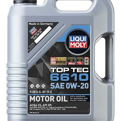 LIQUI MOLY 5L Top Tec 6610 Motor Oil SAE 0W20