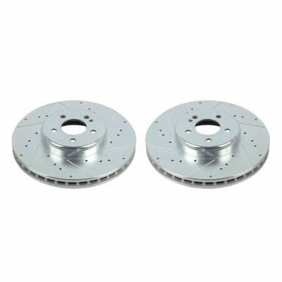 Power Stop 16-20 Mercedes-Benz GLC300 Front Evolution Drilled & Slotted Rotors - Pair