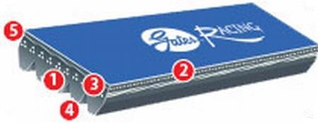 Gates 1992-1987 Ford Taurus V6 3.0L Racing Performance W.P. & Alt. Belt