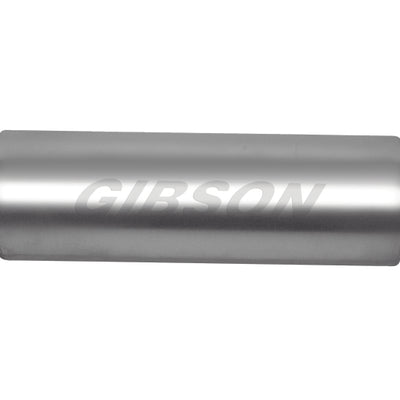 Gibson SFT Superflow Offset/Offset Round Muffler - 8x19in/2.5in Inlet/3in Outlet - Stainless