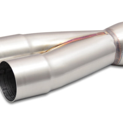 Vibrant 2-1 SS Merge Collectors (2in Inlet Slipover ID 2-1/2in Outlet OD) - Sold Individually