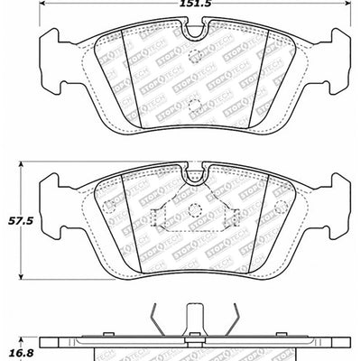 StopTech Street Select Brake Pads - Rear
