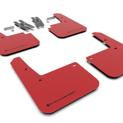 Rally Armor 18-23 Hyundai Kona Red UR Mud Flap Black Logo