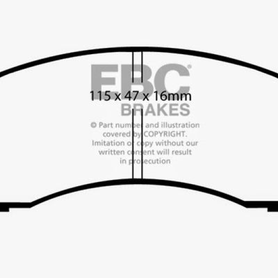 EBC 86-87 Nissan Pulsar NX 1.6 SE Greenstuff Front Brake Pads