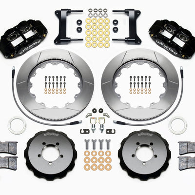Wilwood Narrow Superlite 6R Front Hat Kit 14.00in 1999-2012 Subaru WRX w/Lines