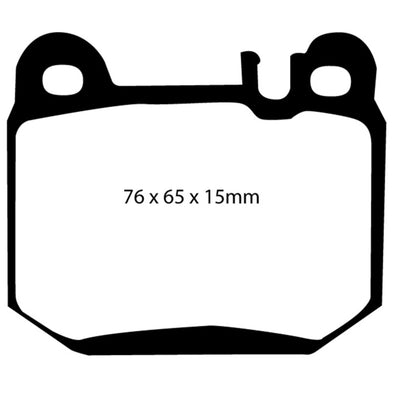 EBC 04-07 Maserati Quattroporte 4.2 Redstuff Rear Brake Pads