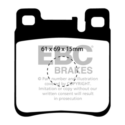EBC 05-06 Chrysler Crossfire 3.2 SRT6 Bluestuff Rear Brake Pads