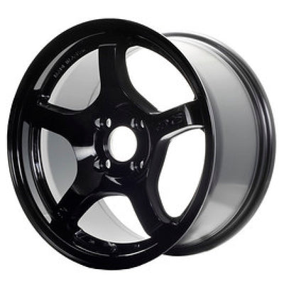 Gram Lights 57CR 18x7.5 +40 5x100 Glossy Black Wheel