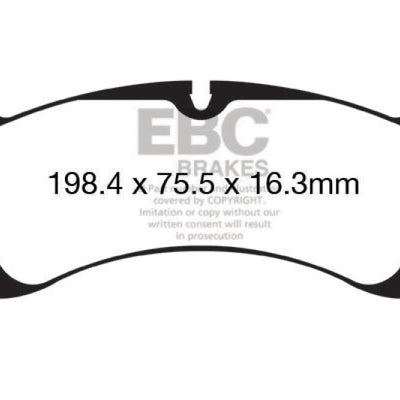 EBC 12-15 Porsche 911 (991) Carrera S 3.8L (Cast Iron Rotor Only) Bluestuff Front Brake Pads