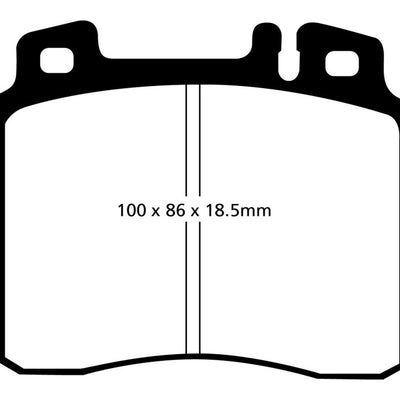 EBC 98-99 Mercedes-Benz CL500 5.0 Yellowstuff Front Brake Pads