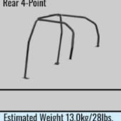Cusco Safety 21 4-Passenger REAR 4-Point BLK Roll Cage Subaru WRX GDA 01-07 (S/O/No Cancel)