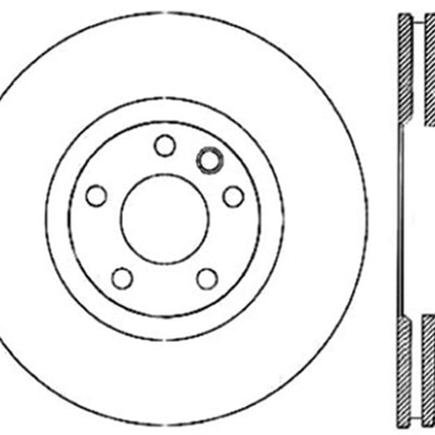 StopTech Power Slot 07-15 Audi Q7 / 04-17 Porsche Cayenne Front Left Cryo Slotted Rotor