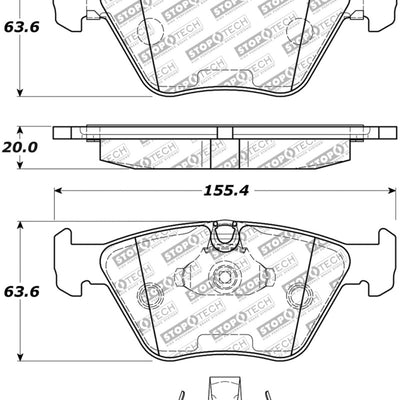 StopTech Street Select Brake Pads w/Hardware - Front