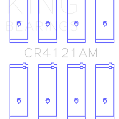 King GM DOHC 16 Valve / Toyota SOHC 8 Valve / DOHC 16 Valve (Size +0.25) Rod Bearing Set