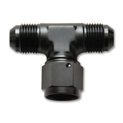 Vibrant -8AN Tee Fitting with Female -8AN Swivel On Side