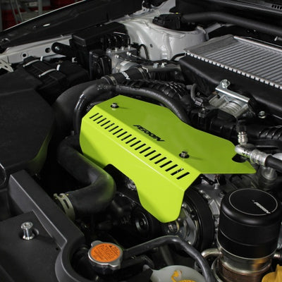 PERRIN 22-25 Subaru WRX Pulley Cover - Neon Yellow (TALL - For Use w/o PERRIN AOS)