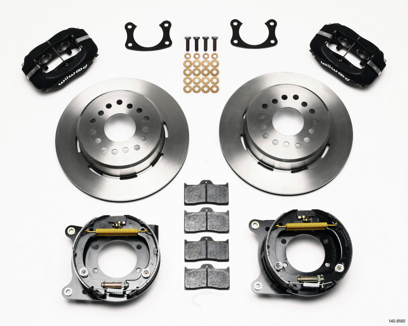 Wilwood Forged Dynalite P/S Park Brake Kit New Big Ford 2.50in offset Staggered Shock