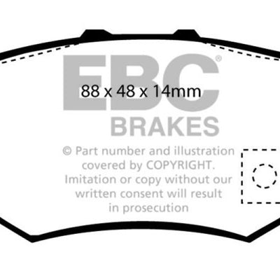 EBC 01-03 Acura CL 3.2 Ultimax2 Rear Brake Pads