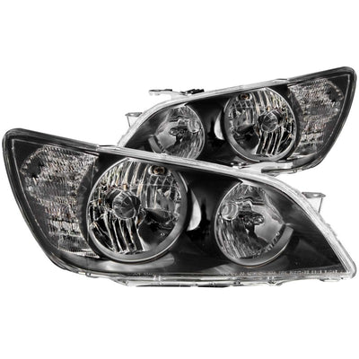 ANZO 01-05 Lexus IS300 Crystal Headlights Black