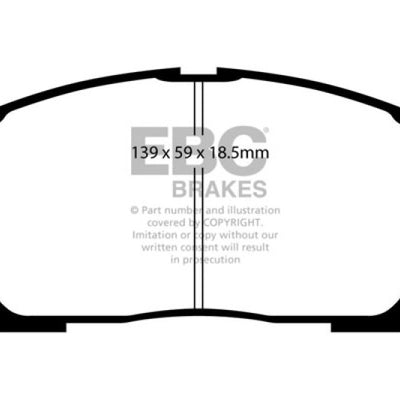 EBC 00-03 Toyota Highlander 2.4 2WD Ultimax2 Front Brake Pads