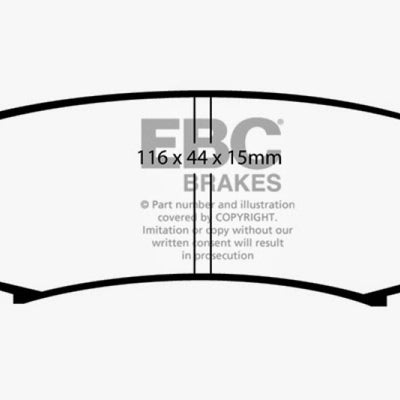 EBC 10+ Lexus GX460 4.6 Extra Duty Rear Brake Pads