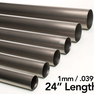 Ticon Industries 2.13in Diameter 24in Length 1mm/.039in Wall Thickness Titanium Tube