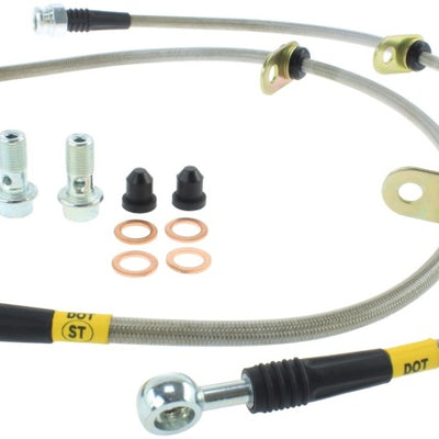 StopTech 90-93 Acura Integra / 90-91 Honda CRX Si Rear Disc Rear SS Brake Lines