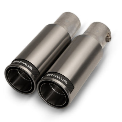 Remus 84mm Straight w/Carbon Insert Tail Pipe Set (Pair)