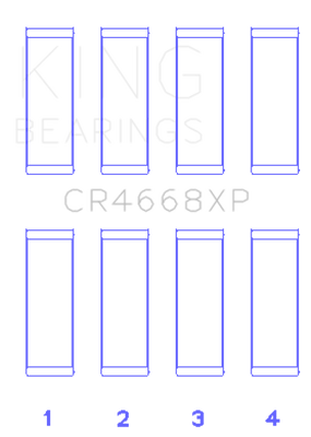 King 08-09 Chrysler Caliber SRT4/Mitsubishi/Hyundai/Kia World Engine Connecting Rod Bearing Set