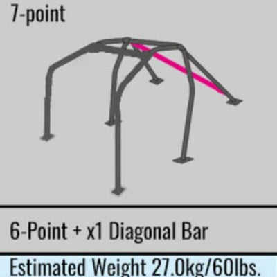 Cusco Steel Roll Cage 7-Point 2-Passenger Through Dash Mitsubishi Evo 10 CZ4A (S/O / No Cancel)