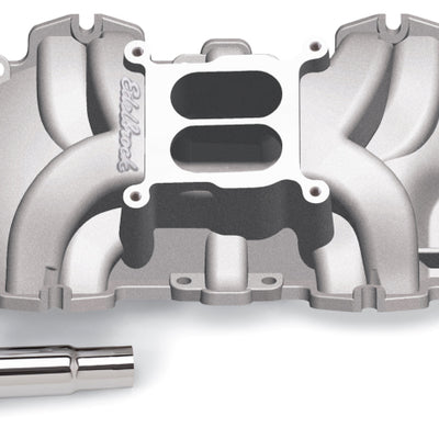 Edelbrock Intake Manifold Single Quad Perf RPM BBC 409 Inwin Lg Port As-Cast