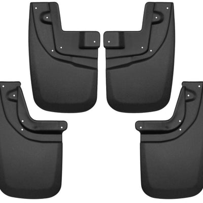 Husky Liners 05-15 Toyota Tacoma w/ OEM Fender Flares Front and Rear Mud Guards - Black