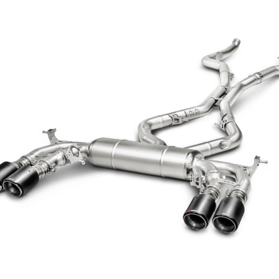 Akrapovic 15-17 BMW X5M (F85) Evolution Line Cat Back (Titanium) w/ Carbon Tips
