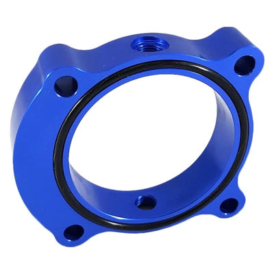 Torque Solution Throttle Body Spacer 2013+ Hyundai Genesis Coupe 2.0T  - Blue