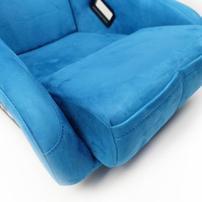 NRG FRP Bucket Seat ULTRA Edition - Medium (Blue Alcantara/Pearlized Back)