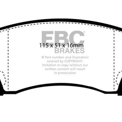 EBC 91-93 Nissan NX 2.0 Ultimax2 Front Brake Pads
