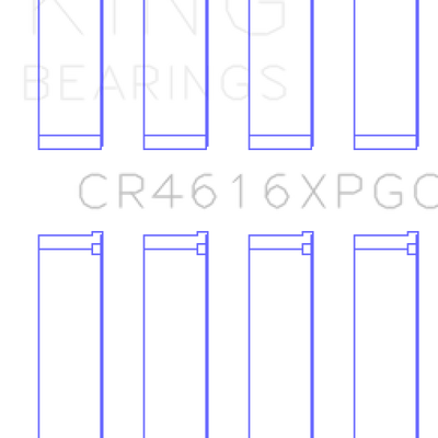 King Engine Bearings Subaru FA20/Toyota 4U-GSE Tri-Metal Connecting Rod Bearing Set - Size +.25mm