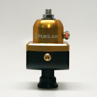 Fuelab 555 Carb Adjustable FPR Blocking 1-3 PSI (1) -8AN In (2) -8AN Out - Gold