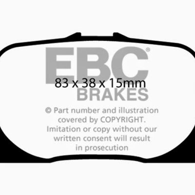 EBC 00-01 Lexus ES300 3.0 Redstuff Rear Brake Pads