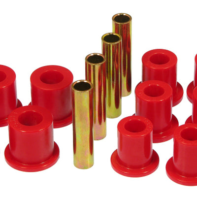 Prothane 77-79 Ford F250 4wd Front Spring & Shackle Bushings - Red