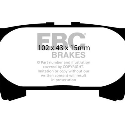 EBC 04-07 Lexus RX330 3.3 Yellowstuff Rear Brake Pads