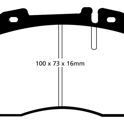 EBC 95-97 Mercedes-Benz C36 AMG (W202) 3.6 Yellowstuff Front Brake Pads