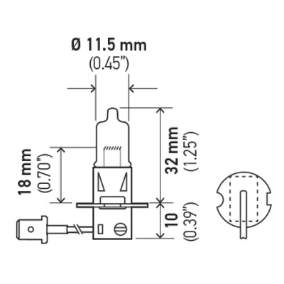 Hella H3 Halogen Bulb (Must Order Qty 10)