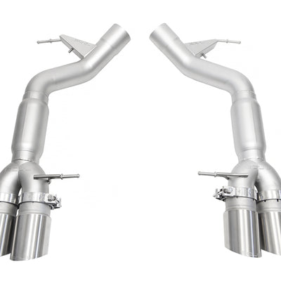 SOUL 12-18 BMW F06 / F12 / F13 M6 Resonated Muffler Bypass Exhaust - 3.5in Slash Cut Brushed Tips