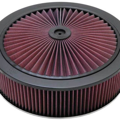 K&N X-Stream Top Filter Black 14 inch OD 5.125 inch Neck Flange 5.875 inch H