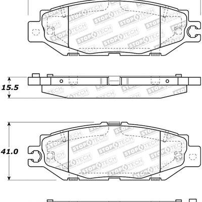 StopTech Street Brake Pads - Rear
