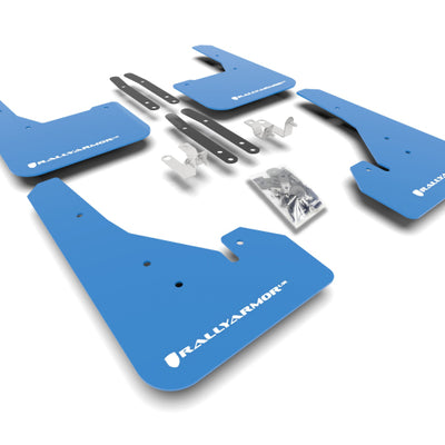Rally Armor 18-25 Toyota Corolla Hatchback Blue UR Mud Flap White Logo