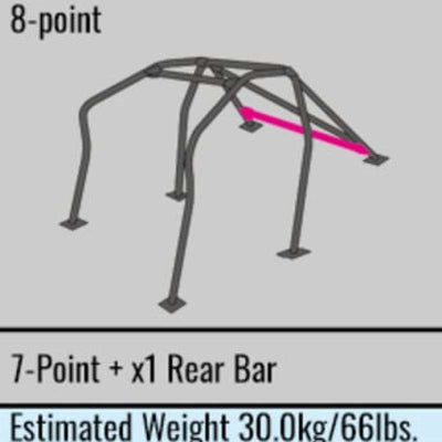Cusco Rear 8P Rollcage Dash Escape Safety 21 03-08 Z33 Nissan 350Z