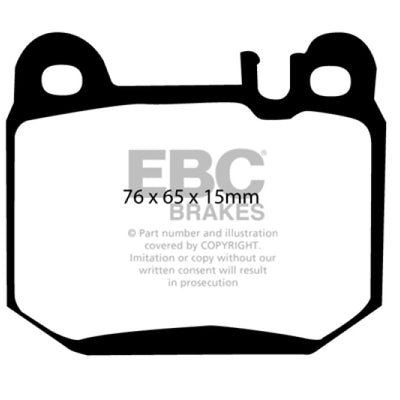 EBC 00-01 Mercedes-Benz M-Class (ML) ML430 4.3 Greenstuff Rear Brake Pads