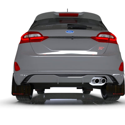Rally Armor 18-23 Ford Fiesta ST MK8 Black UR Mud Flap w/Dark Grey Logo